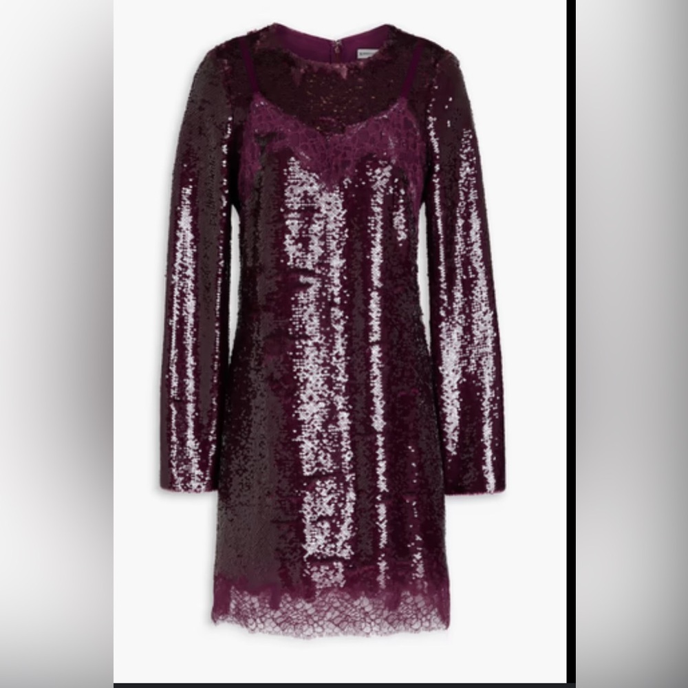 Elegant Long Sleeve Sequin Dress - Picture 11 of 11